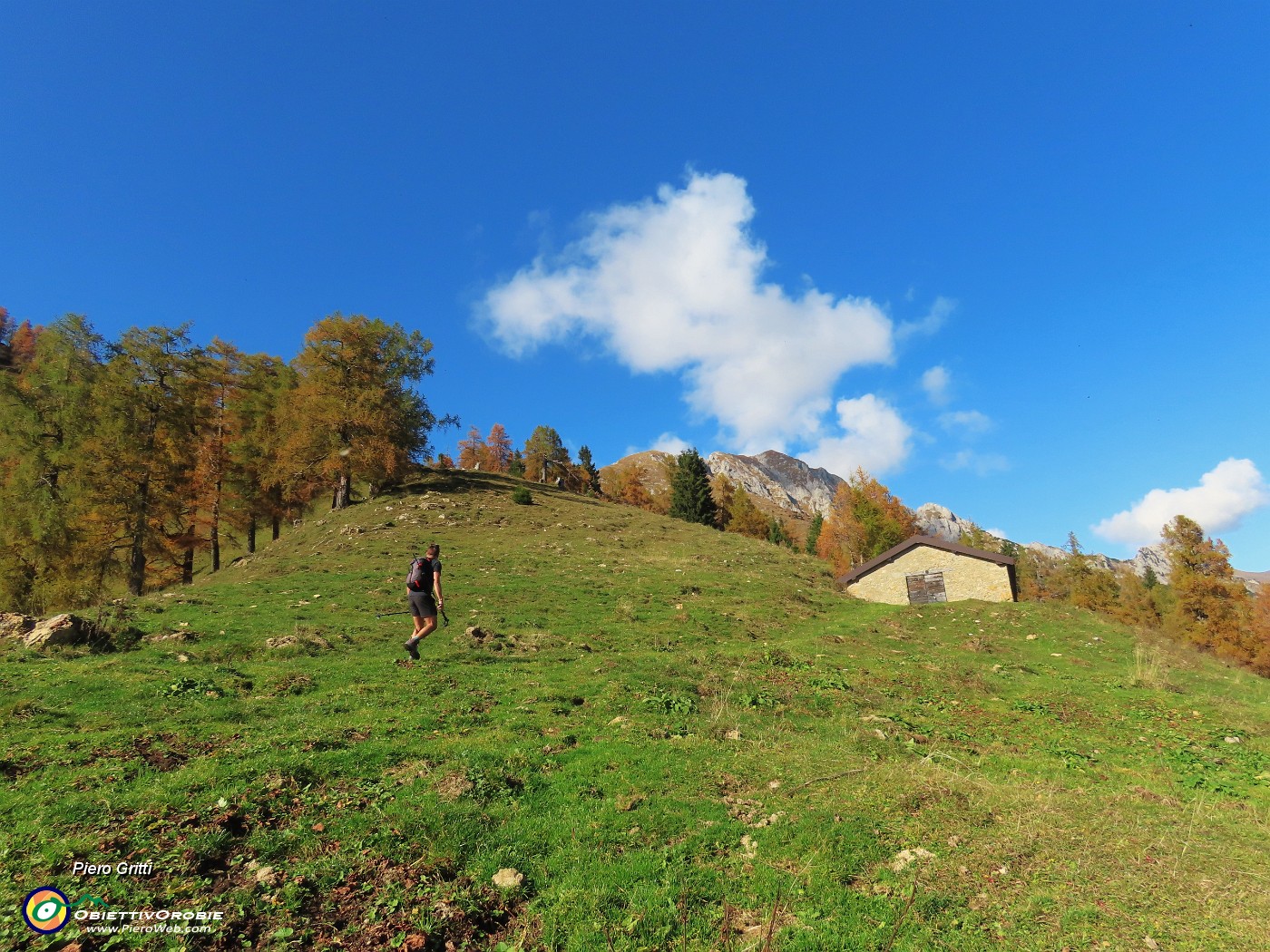 45 Dal sent. 117 saliamo suil sent. 118 al Passo di Monte Colle.JPG